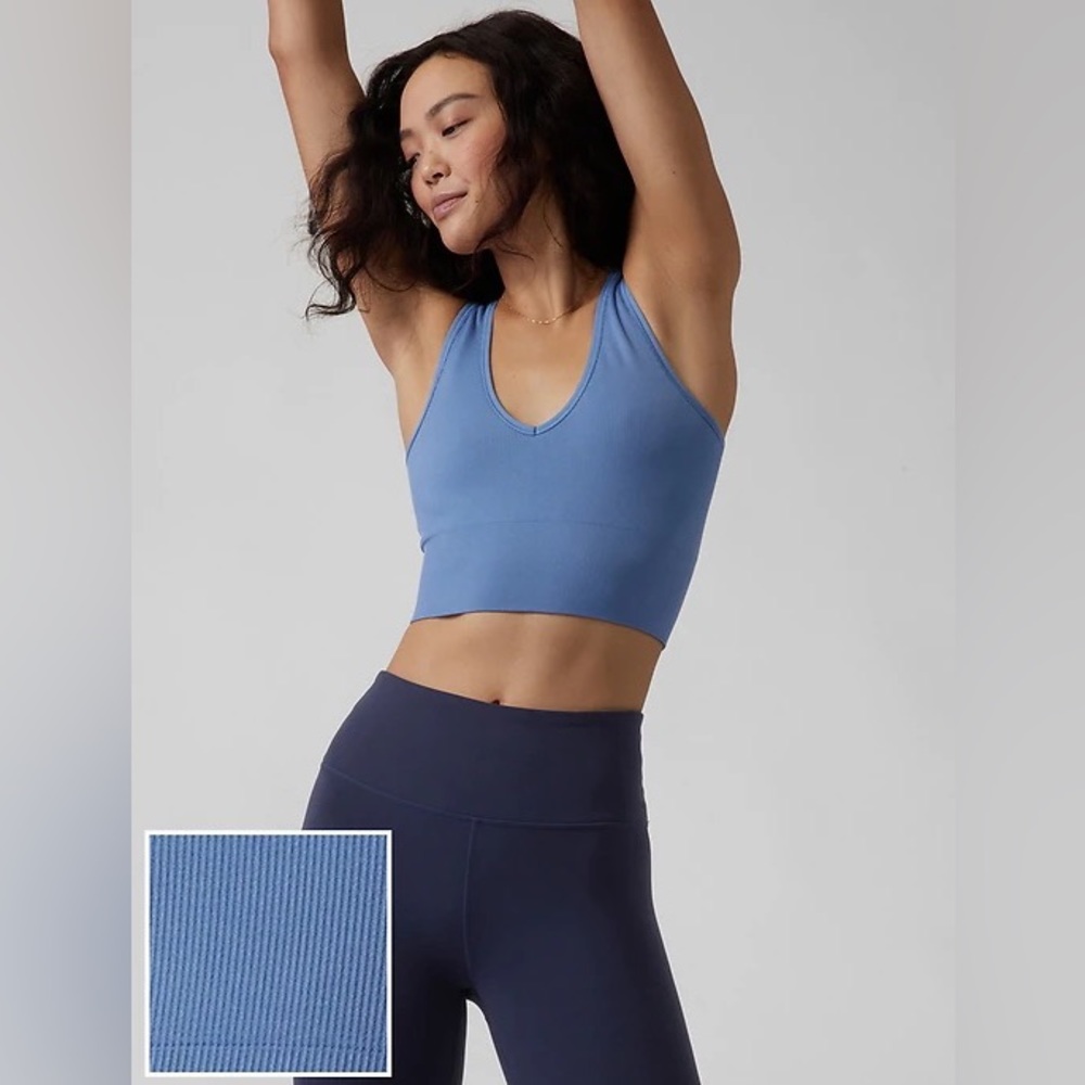 Athleta Aurora Seamless Crop Rib Tank